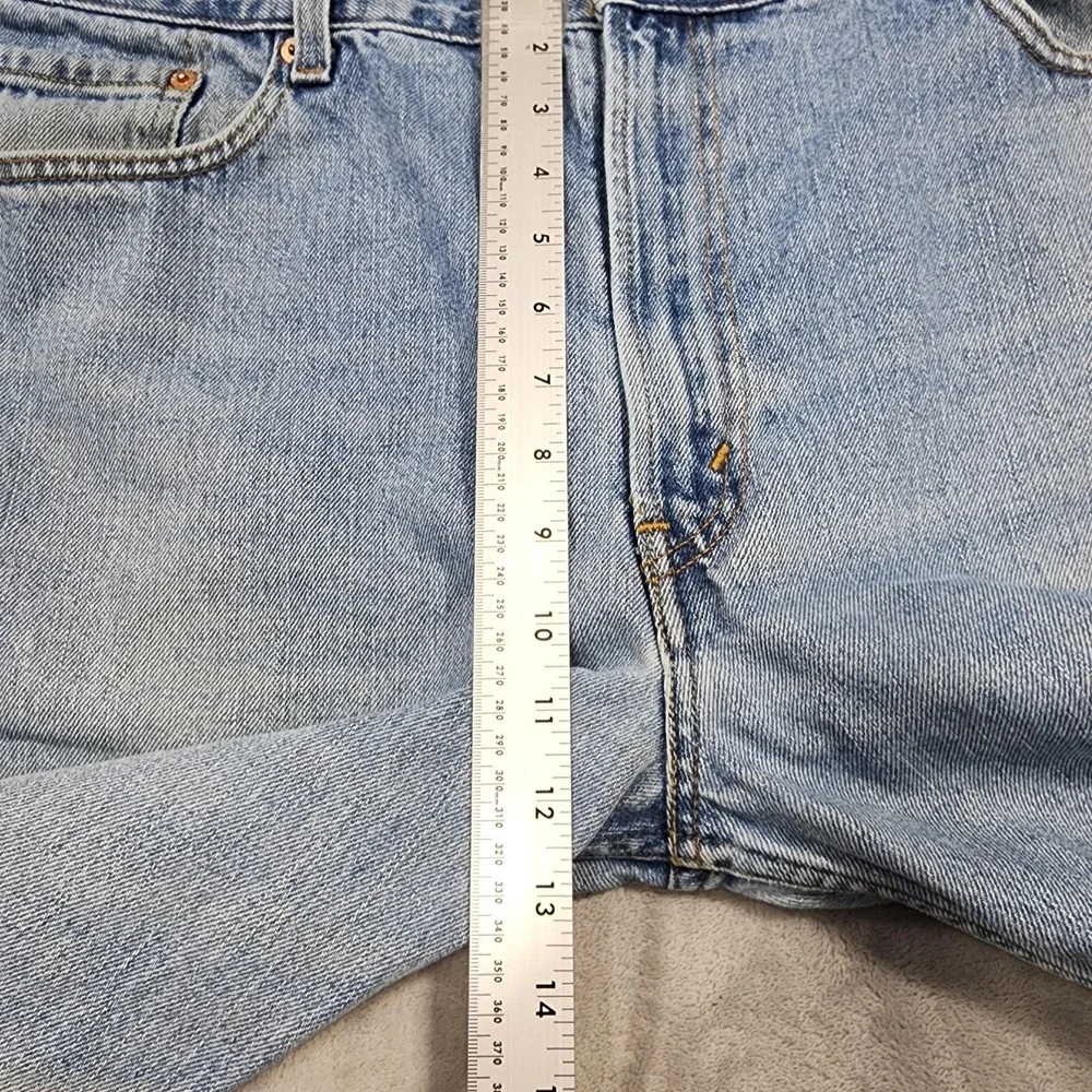 Vintage Levi's 505 Jeans Mens 42x34 Blue Light Wash Regular Fit Straight Leg